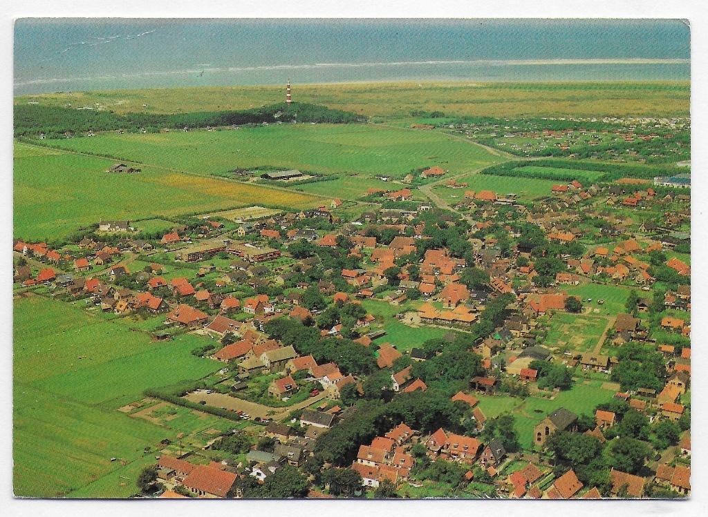 Ameland gezicht op Hollum gelopen Ansichtkaart (B2796 ), Ophalen of Verzenden, 1980 tot heden, Gelopen, Waddeneilanden