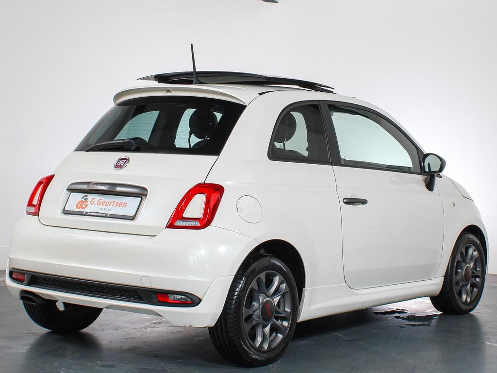 Fiat 500 0.9 TwinAir Turbo 500S Panoramadak, LED, Cruise Con, Voorwielaandrijving, Gebruikt, Leder en Stof, Origineel Nederlands