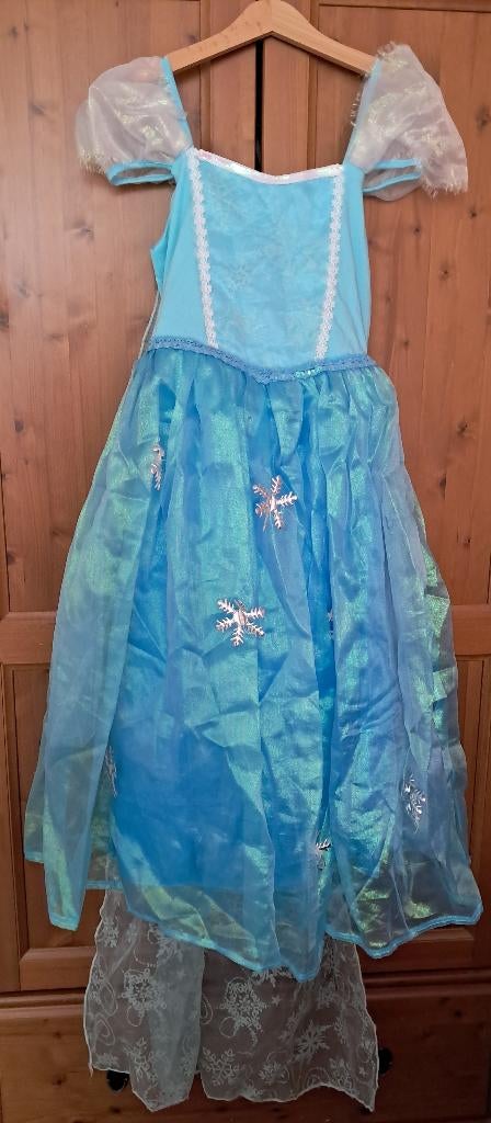 Mooie verkleedjurk Elsa, mt 140, Verzenden, Gebruikt, Meisje, Jurk of Rok