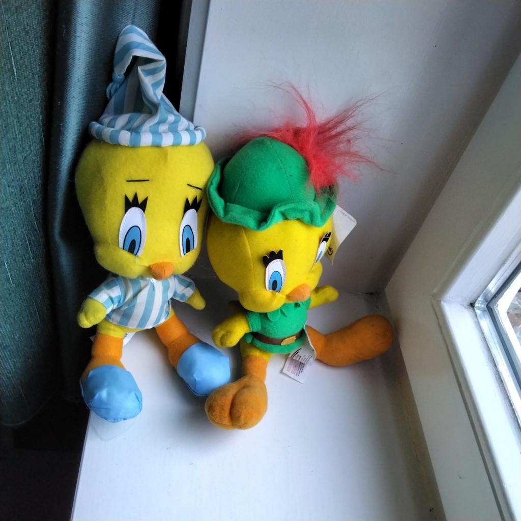 Vintage Tweety Bird knuffels Warner Bros Looney Tunes, Kinderen en Baby's, Speelgoed | Knuffels en Pluche, Overige typen, Ophalen of Verzenden