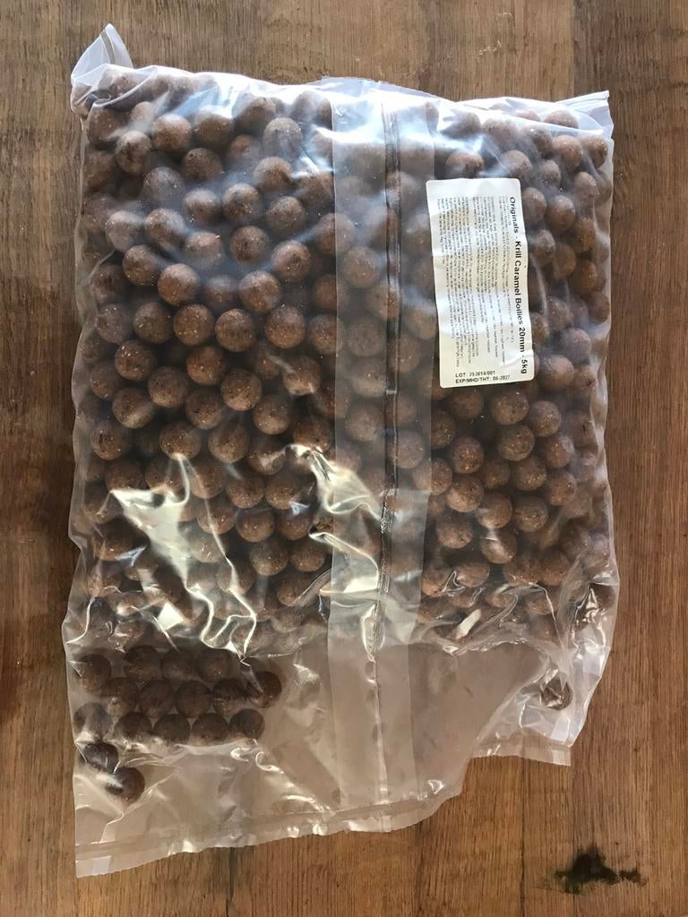 5 kg Originals Krill Caramel boilies 20 mm, Ophalen of Verzenden, Nieuw, Overige typen
