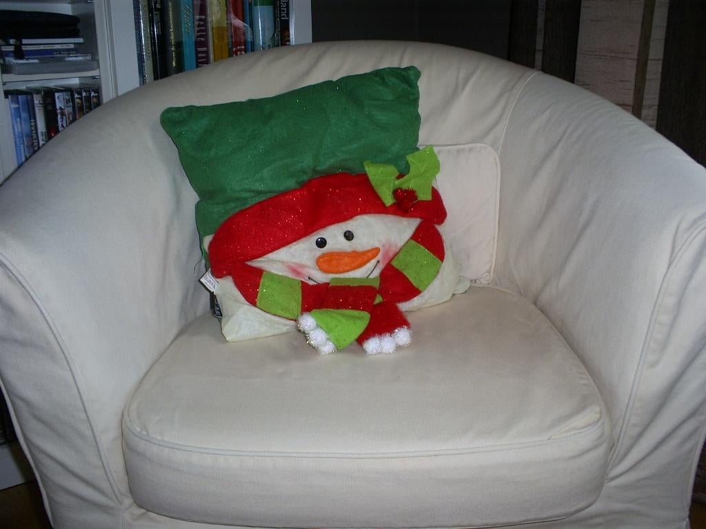 Decoratie - Kerstkussen met lampjes, Ophalen of Verzenden, Nieuw