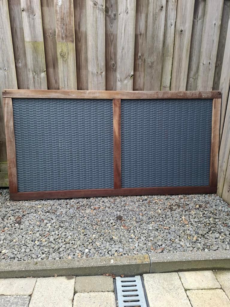 HARDHOUTEN TUINSCHERM BANKIRAI, Tuin en Terras, Ophalen, Gebruikt, 150 tot 200 cm, Minder dan 100 cm