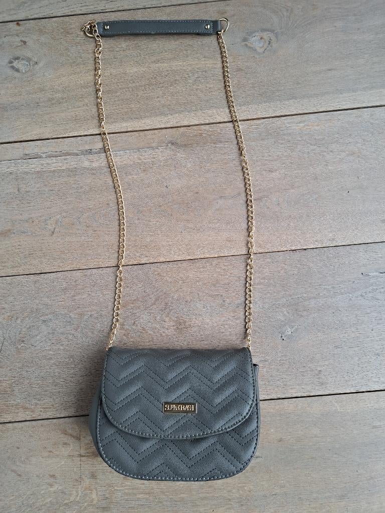 Schoudertasje van Supertrash, Sieraden, Tassen en Uiterlijk, Tassen | Damestassen, Ophalen of Verzenden, Zo goed als nieuw, Grijs