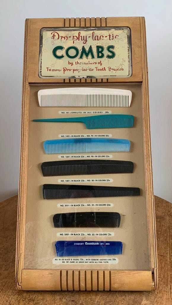 Vintage Prophylactic kammen Display .Origineel en compleet, Ophalen of Verzenden