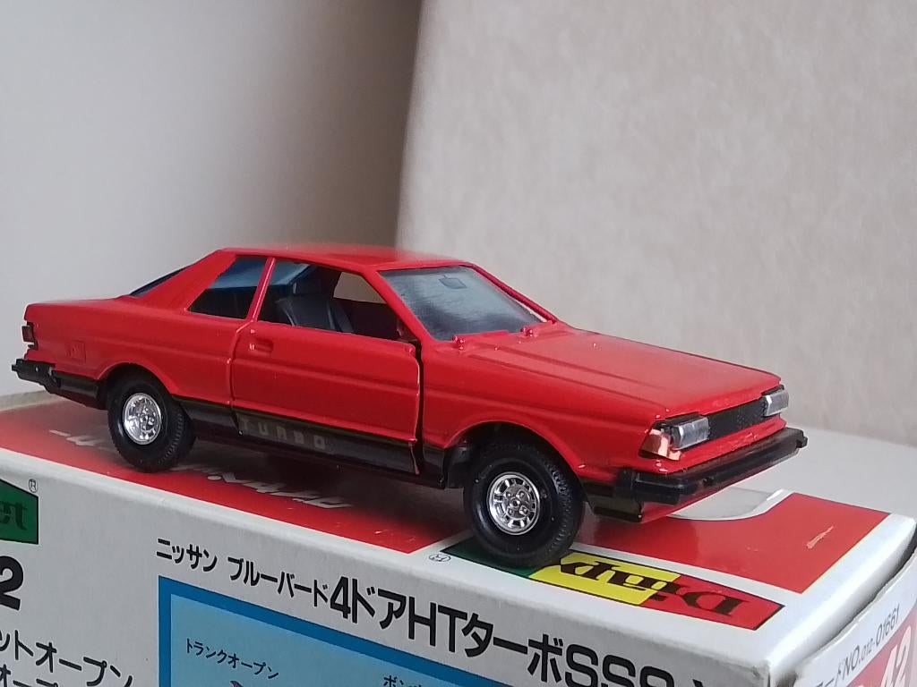 Nissan Bluebird SSS Turbo Coupe Diapet Yonezawa toys japan, Ophalen of Verzenden, Zo goed als nieuw, Auto, Overige merken