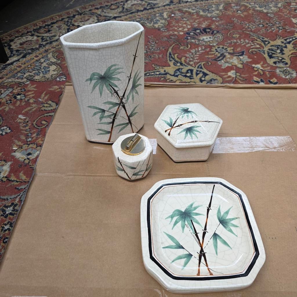 Prachtige Vintage Set Manuel Benlloch Spanje – Bamboe., Ophalen of Verzenden