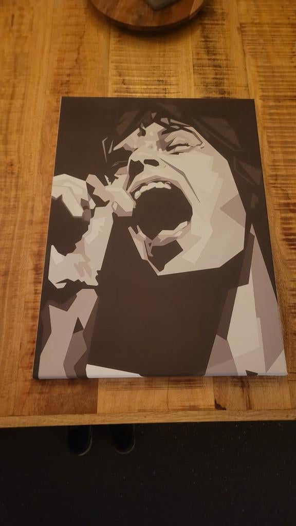 Mick Jagger op canvas!, Verzamelen, Ophalen of Verzenden, Poster, Artwork of Schilderij