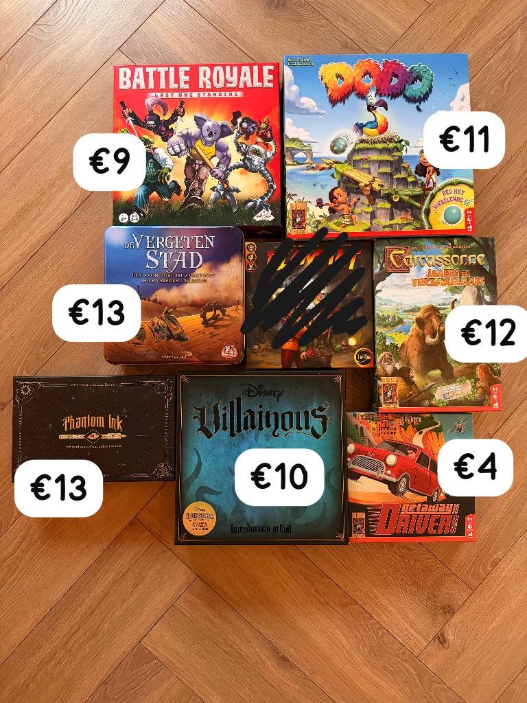 Diverse Bordspellen, Hobby en Vrije tijd, Gezelschapsspellen | Bordspellen, Ophalen of Verzenden, Gebruikt