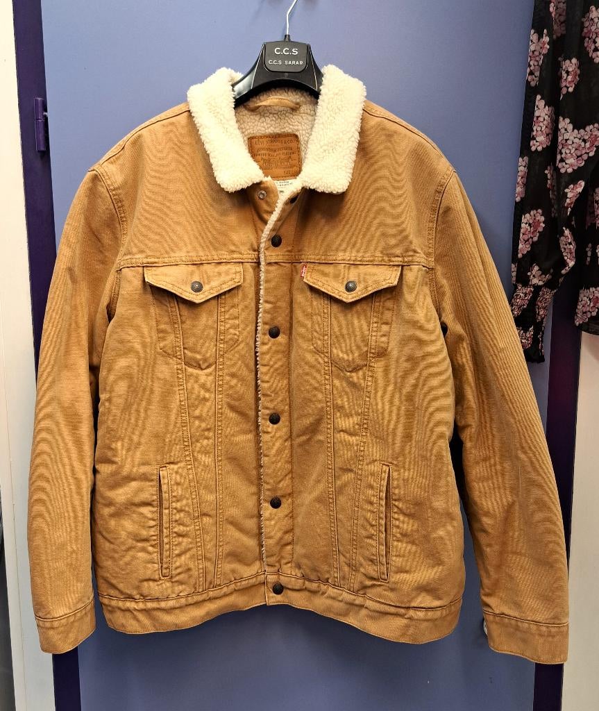 Levi’s Sherpa Jacket Camel + Teddy gevoerd Maat 3XL 50672, Bruin, ., Overige maten, Ophalen of Verzenden