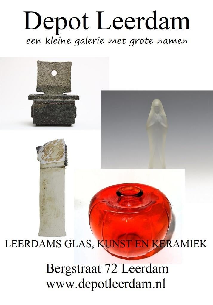 Martine Knoppert - unica glaskunst object, Ophalen of Verzenden