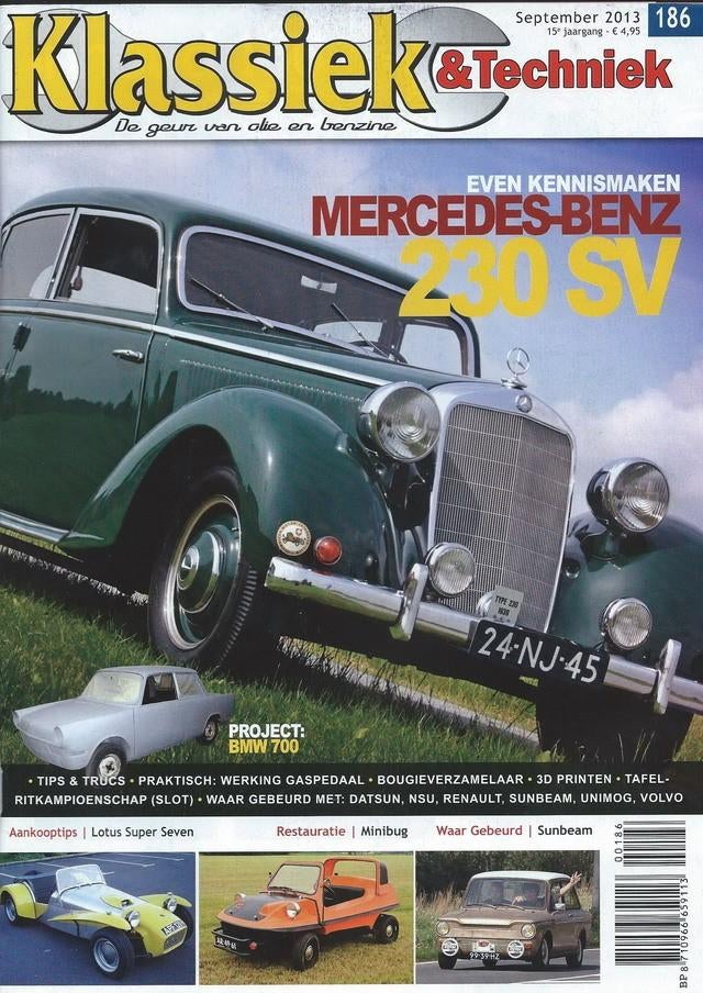 Klassiek & Techniek 186 2013 : Lotus & Caterham Seven - BMW, Ophalen of Verzenden, Gelezen, Algemeen