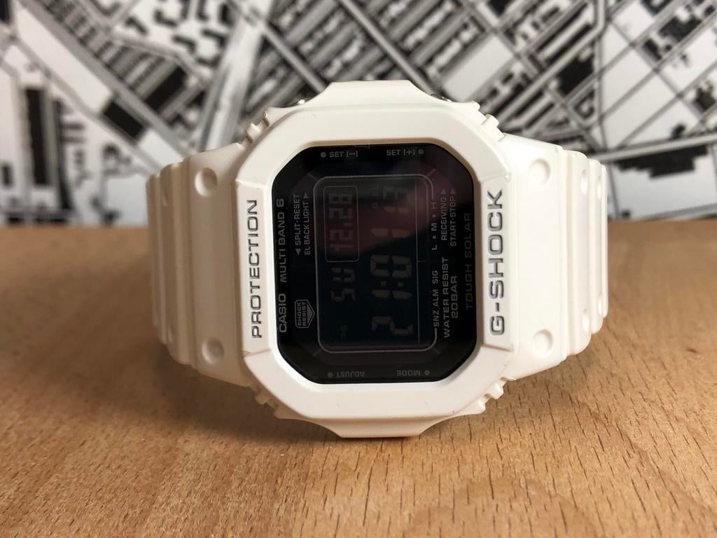 Stormtrooper CASIO G-SHOCK GW-M5610 Tough Solar Wit Zwart, Gebruikt, Casio G-Shock, Wit, Ophalen of Verzenden