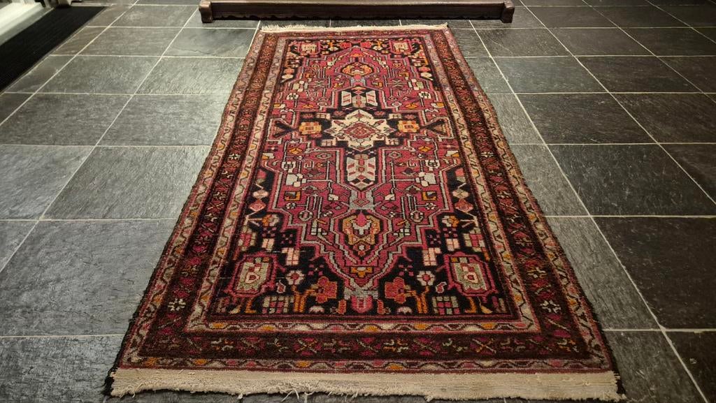 Mooi (antiek?) perzisch tapijt, Ophalen, Gebruikt, 100 tot 150 cm, 200 cm of meer