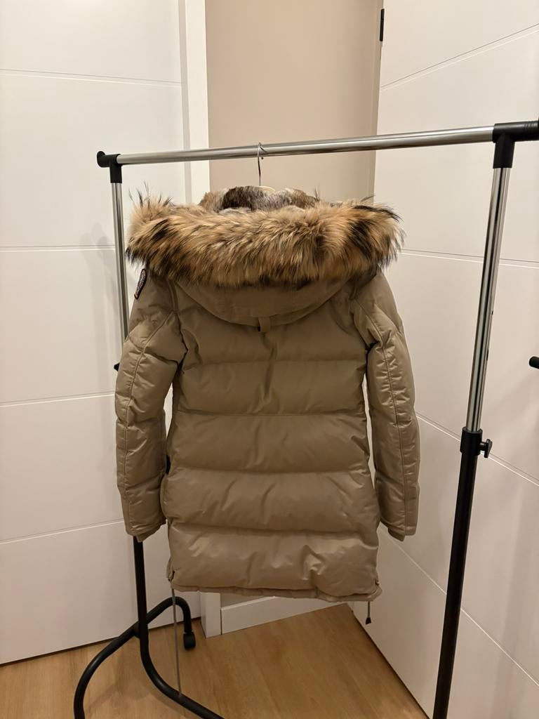 Originele parajumpers long bear jas, beige, maat XS z.g.a.n., Kleding | Dames, Jassen | Winter, Ophalen of Verzenden, Zo goed als nieuw