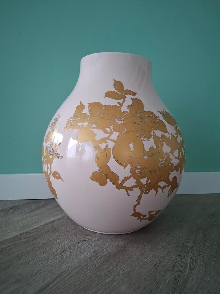 IKEA Jonsberg vaas Hella Jongerius - goud/roze, Ophalen, Overige kleuren, Aardewerk of Porselein, Zo goed als nieuw