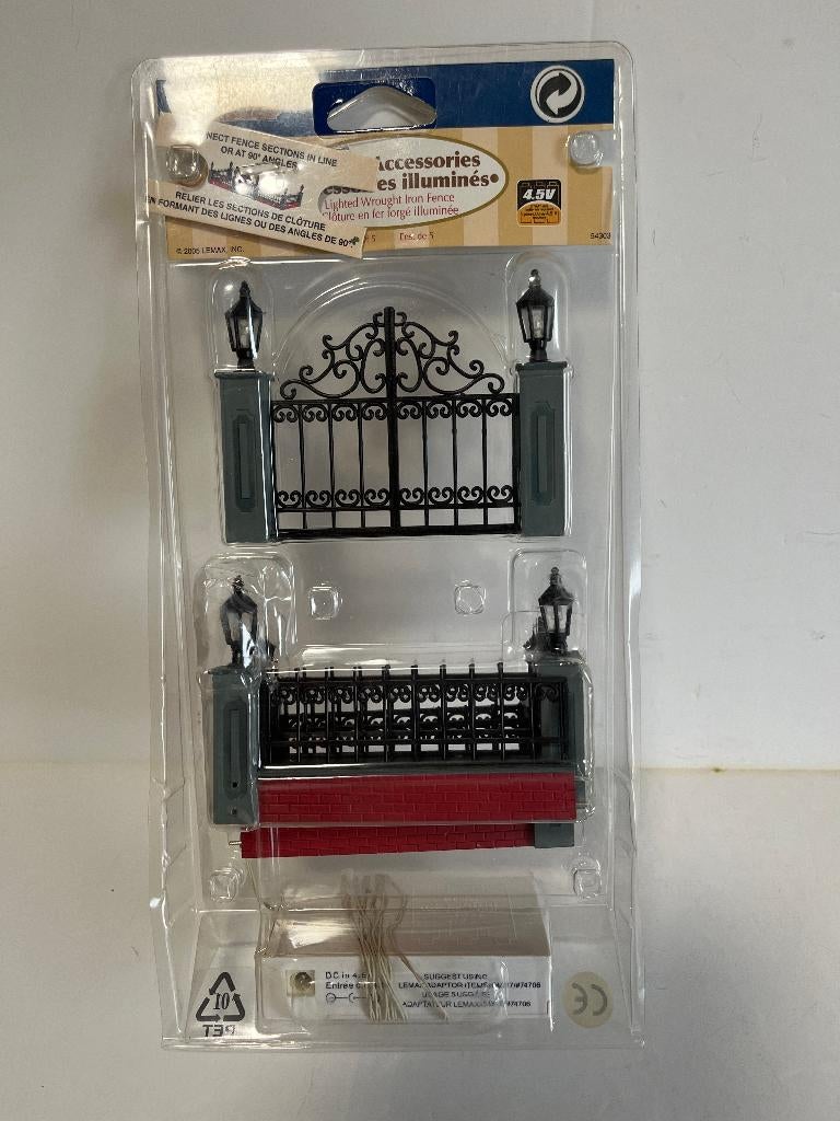 Lemax - Lighted Wrouth Iron Fence, Diversen, Kerst, Verzenden, Zo goed als nieuw