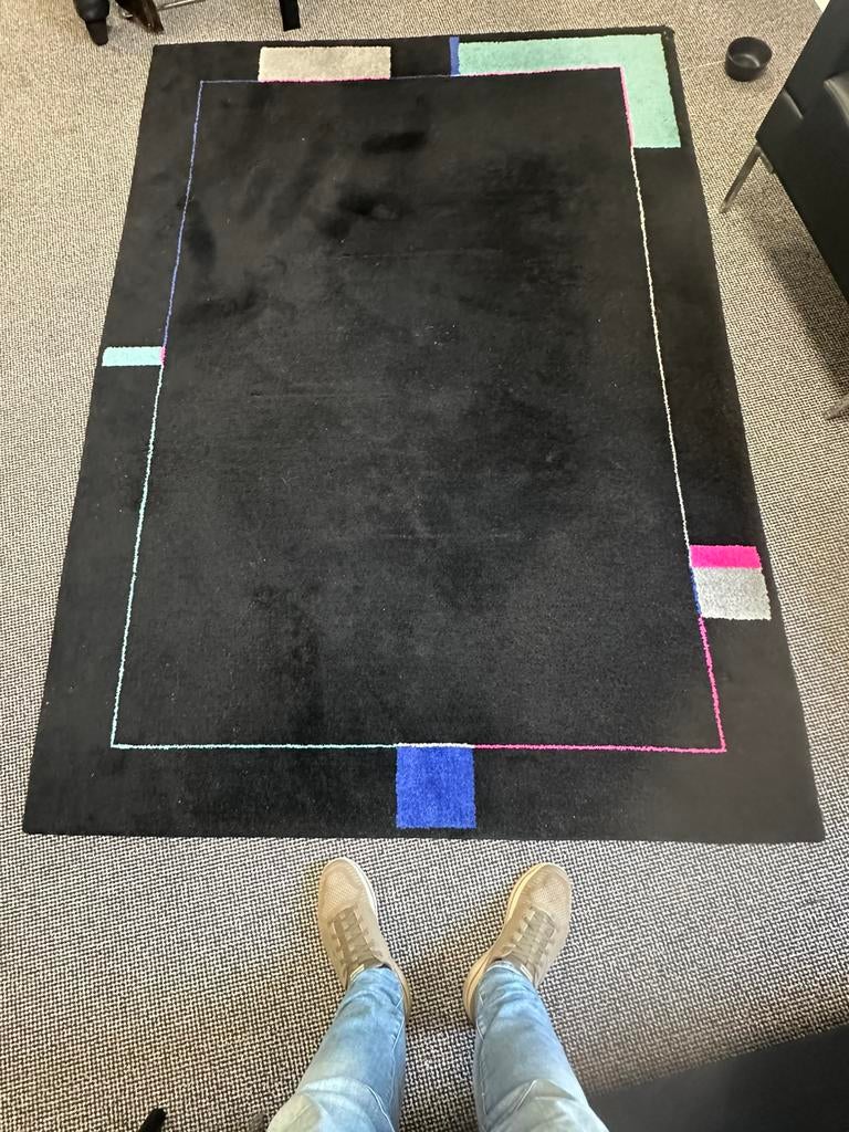 Kinast tapijt / Vloerkleed. Zuiver scheerwol 240x170, Ophalen, Zwart, Rechthoekig, 200 cm of meer