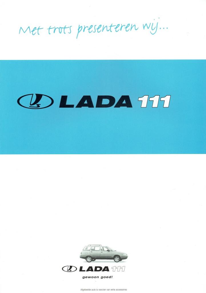 Folder Lada 111 (ca.2001), Verzenden, Zo goed als nieuw, Overige merken