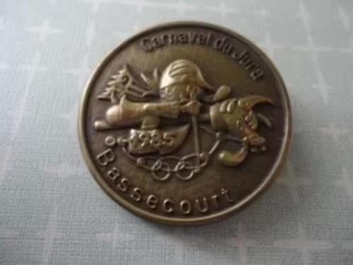 medaille/insigne , Jura Carnaval Bas Secourt 1985, Verzenden, Overige materialen, Buitenland