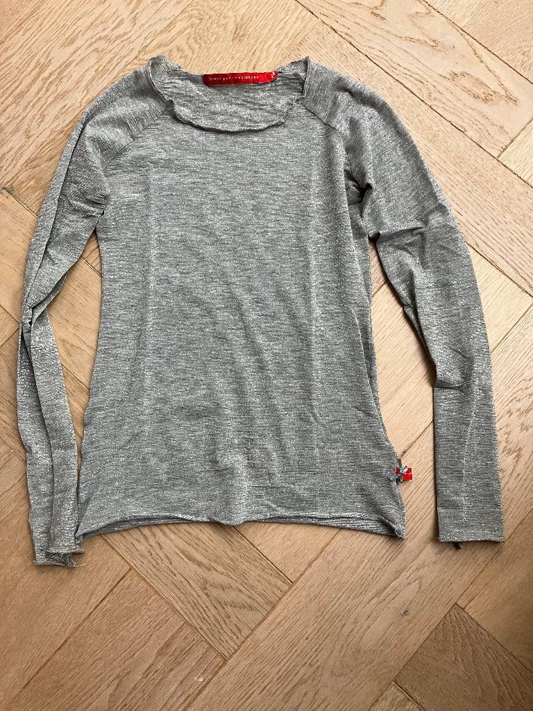 zgan nette longsleeve grijs bengh per principesse 122/128, Kinderen en Baby's, Meisje, Ophalen of Verzenden, Zo goed als nieuw