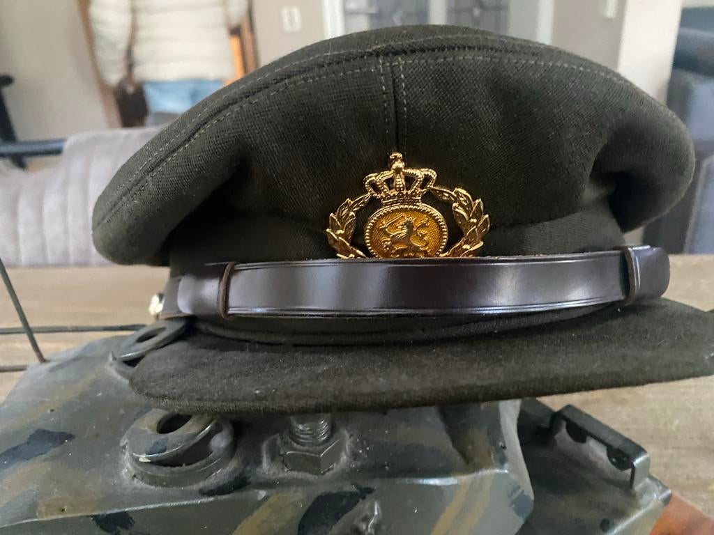 Militaire pet officier Nederland, Ophalen of Verzenden, Landmacht, Duitsland, Helm of Baret