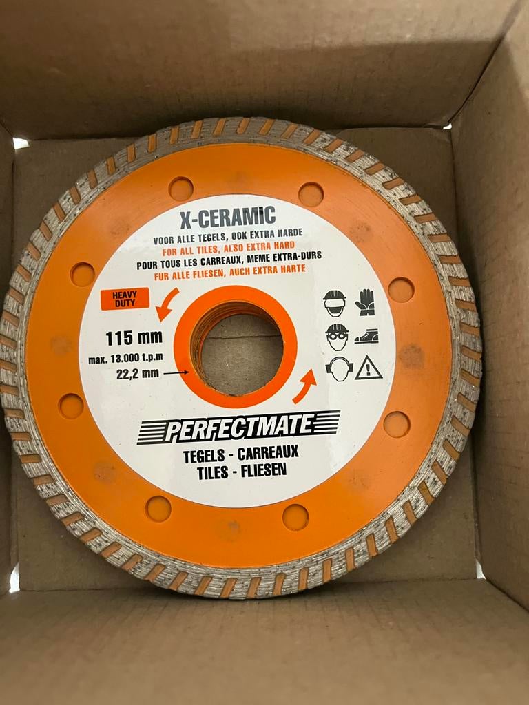 Diamant zaagbladen. Laagste prijs garantie!, Ophalen of Verzenden, Zo goed als nieuw, 1000 watt of meer, Haakse handslijpmachine