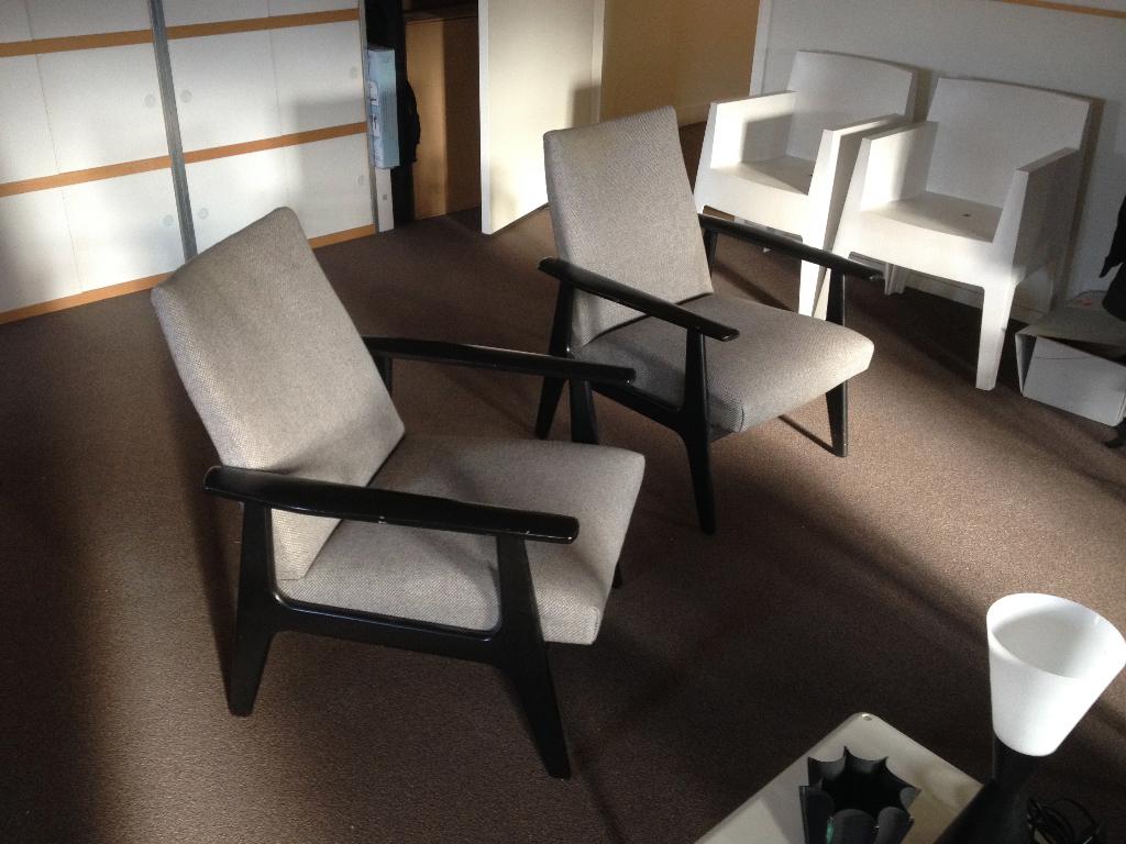 TopForm retro design fauteuils, Huis en Inrichting, Fauteuils, Ophalen, Gebruikt, 75 tot 100 cm, Stof