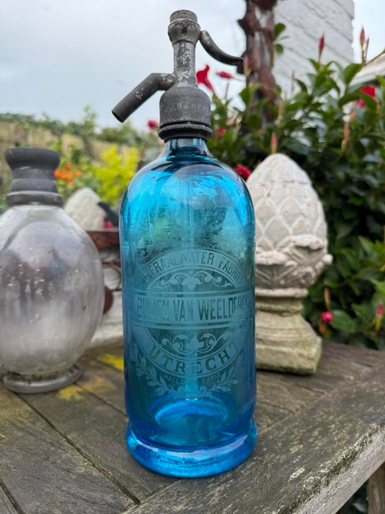 Spuitwaterflessen, Spuitfles, NL Spuitfles, Siphon UTRECHT, Antiek en Kunst, Curiosa en Brocante, Ophalen of Verzenden