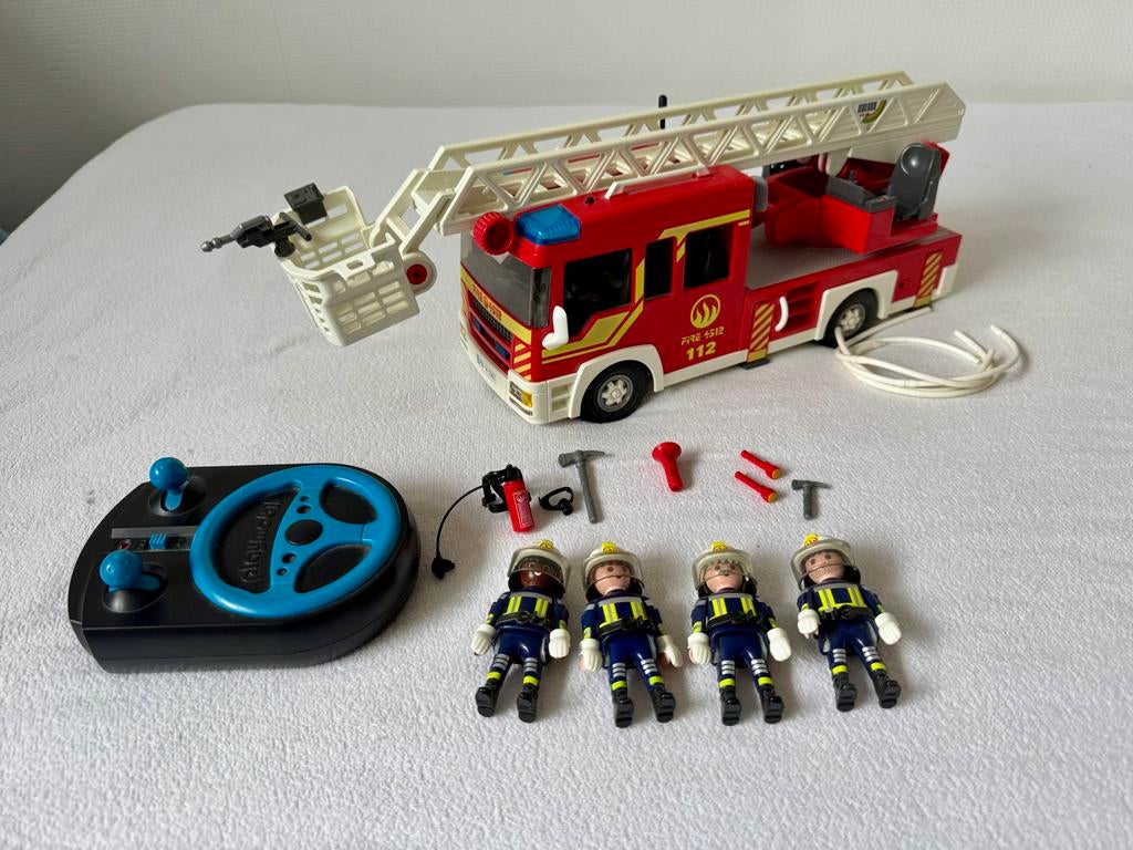 Playmobil Brandweerwagen met Afstandsbediening, Ophalen, Zo goed als nieuw