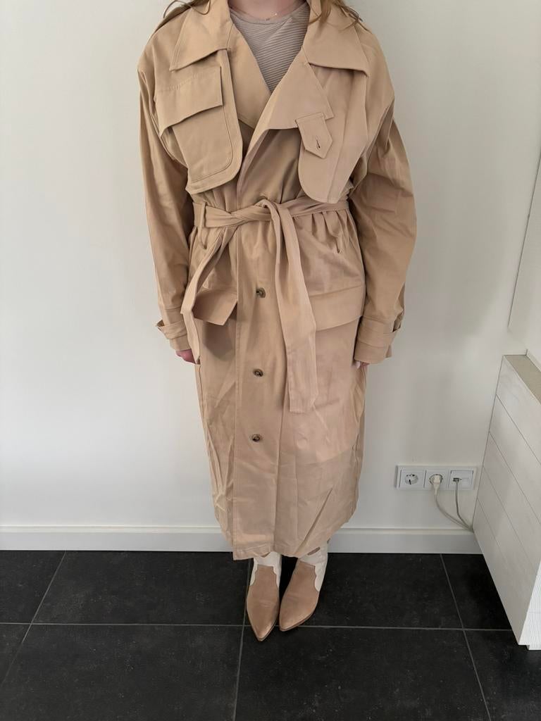 Chptr-s trenchcoat/chptr-s dames jas maat 40 nieuw, Ophalen of Verzenden, Nieuw, Maat 38/40 (M), Beige