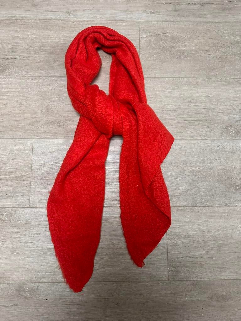 Heerlijk warme sjaal - super zacht! NIEUW rood/oranje, Kleding | Dames, Ophalen of Verzenden, Nieuw, Maat 46/48 (XL) of groter