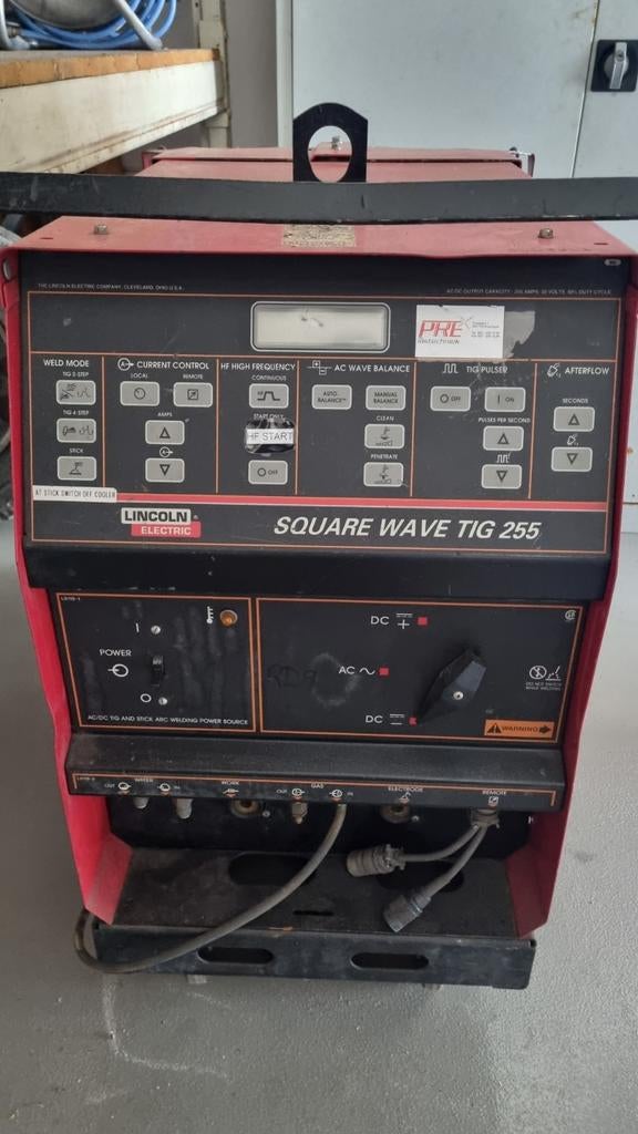 Lincoln Square Wave TIG 255 Lasmachine, Ophalen, Gebruikt, 250 ampère of meer, Tig