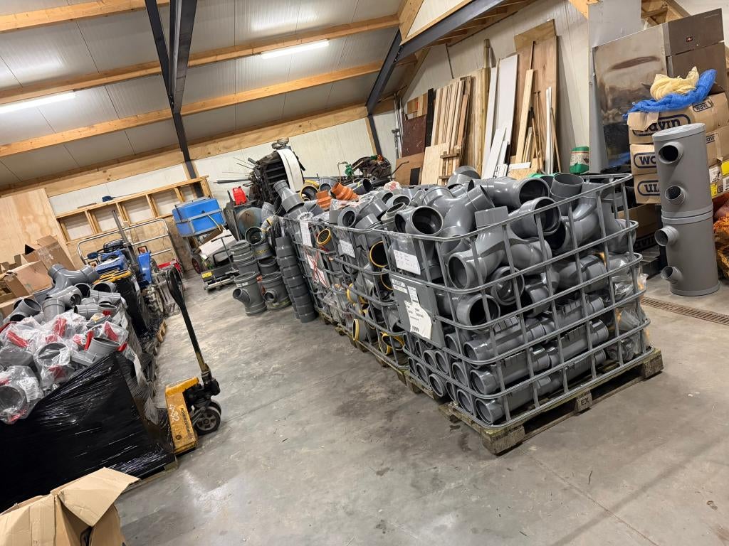 Diverse PVC hulpstukken/koppelingen, Ophalen, Bochten, Pvc, Nieuw