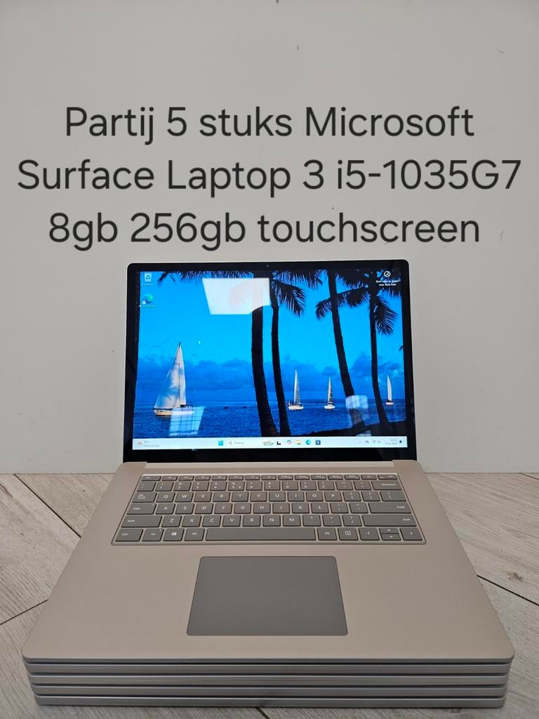 Zeer netjes: Partij 5 stuks Microsoft Surface Laptop 3 8gb, 256 GB, Zo goed als nieuw, 3 tot 4 Ghz, 15 inch