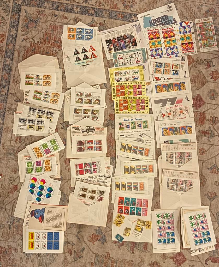 Kinderpostzegels 1967 tm 2001, zie fotos, Postzegels en Munten, Ophalen of Verzenden, Nederland
