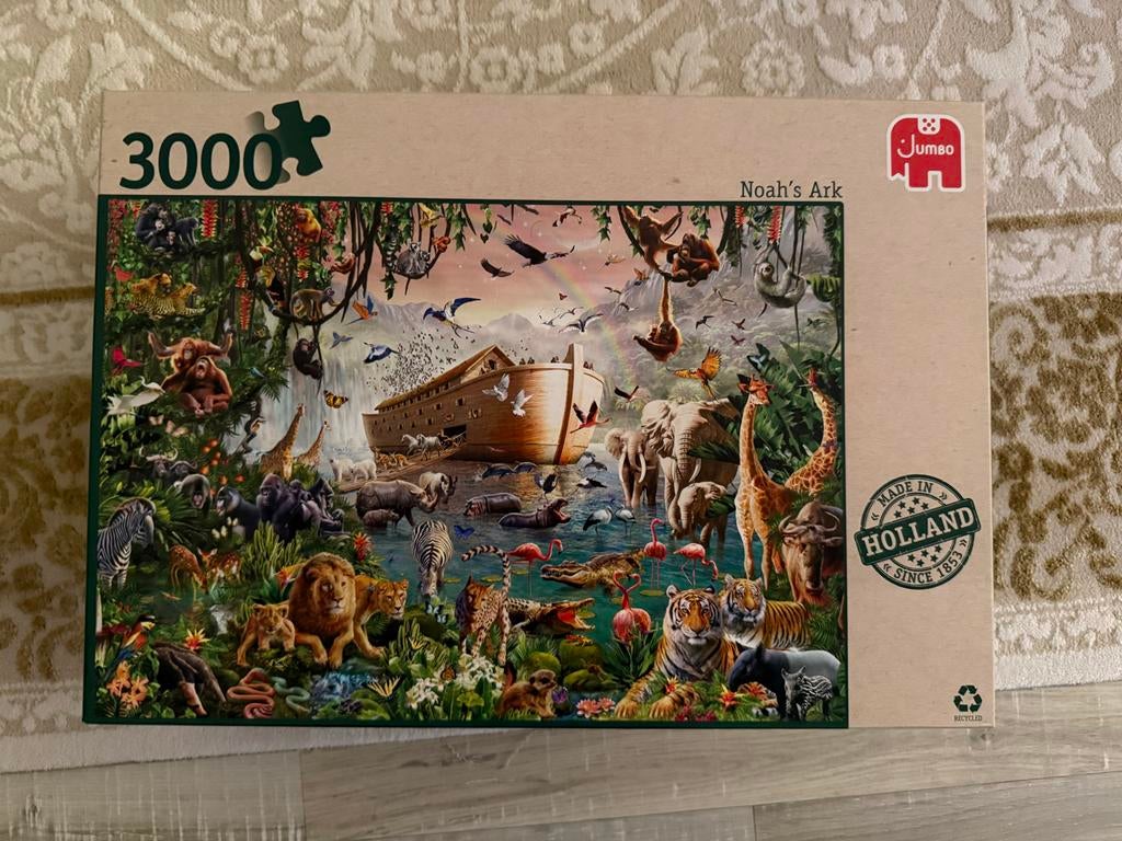 Jumbo Noah's Ark Puzzel - 3000 stukjes, Ophalen, Meer dan 1500 stukjes, Zo goed als nieuw, Legpuzzel