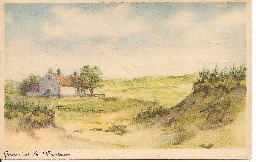 Groeten uit St Maartenszee., Verzamelen, Ansichtkaarten | Nederland, Ophalen of Verzenden, 1960 tot 1980, Gelopen, Zeeland