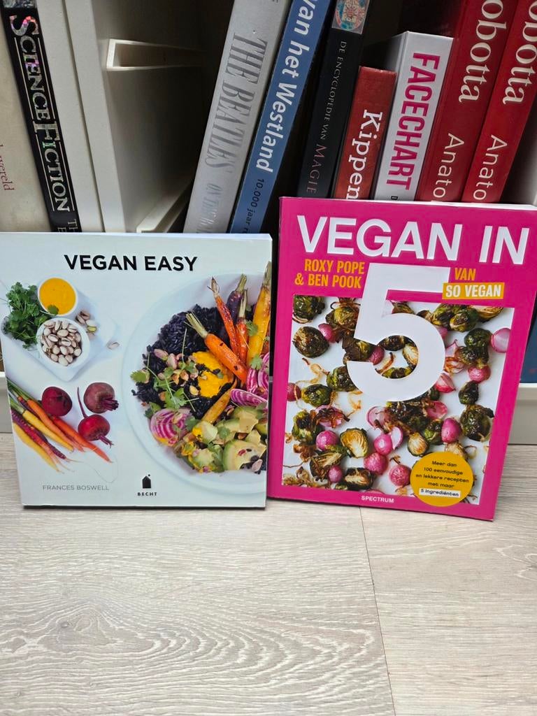 2x Frances Boswell - Vegan easy + Vegan in 5, Boeken, Ophalen of Verzenden, Zo goed als nieuw