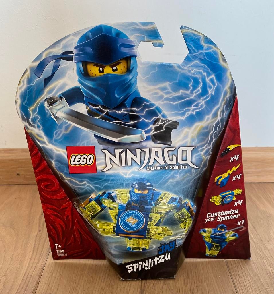 LEGE Legodoos Lego Ninjago Spinjitzu Jay - 70660, Ophalen of Verzenden, Zo goed als nieuw