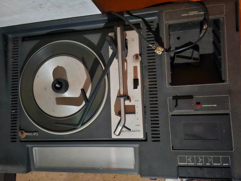 Vintage Philips Platenspeler -, Ophalen of Verzenden