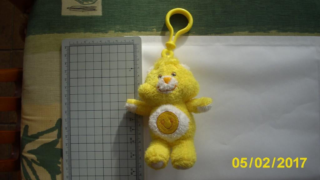 Troetelbeertjes sleutelhanger geel 13 cm, Ophalen of Verzenden, Nieuw