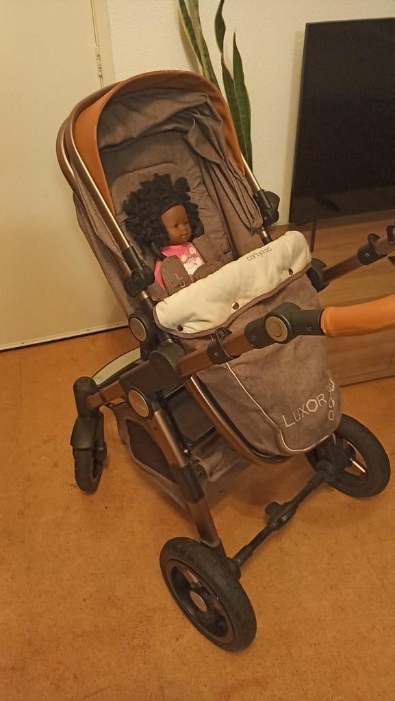 Cangaroo Luxor 3 in 1 Kinderwagen + Maxicosi, Gebruikt, Combiwagen, Verstelbare duwstang, Ophalen