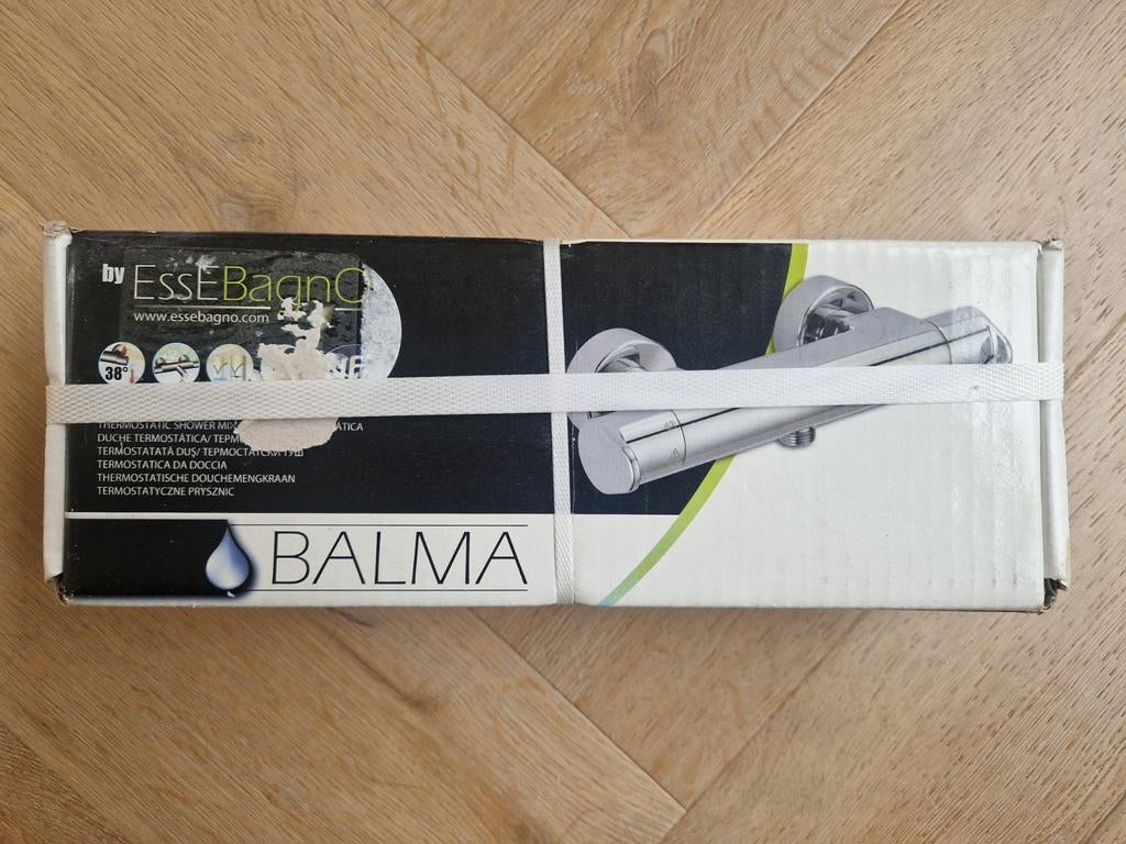Essebagno thermostatische douchekraan chroom, Ophalen, Nieuw, Chroom, Douche