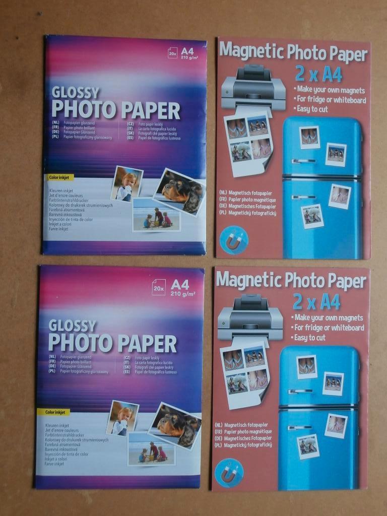 Kleuren Inkjet glanzend papier & Magnetisch fotopapier A4, Ophalen of Verzenden, Nieuw