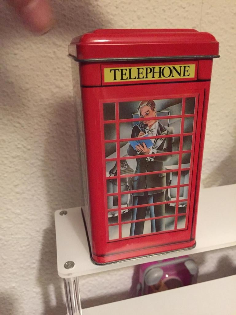 Vintage Theebus - Engelse telefooncel, Ophalen of Verzenden