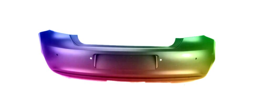 Voor VW Polo 6R 2009-2014 PDC achterbumper gespoten in de ge, Nieuw, Achter, Bumper, Verzenden