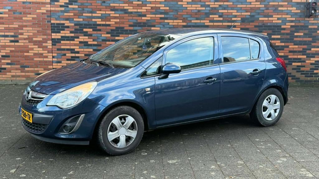 Opel Corsa 1.2 Ecoflex 5D 2011 Blauw, Auto's, Voorwielaandrijving, Euro 5, Zwart, 4 cilinders