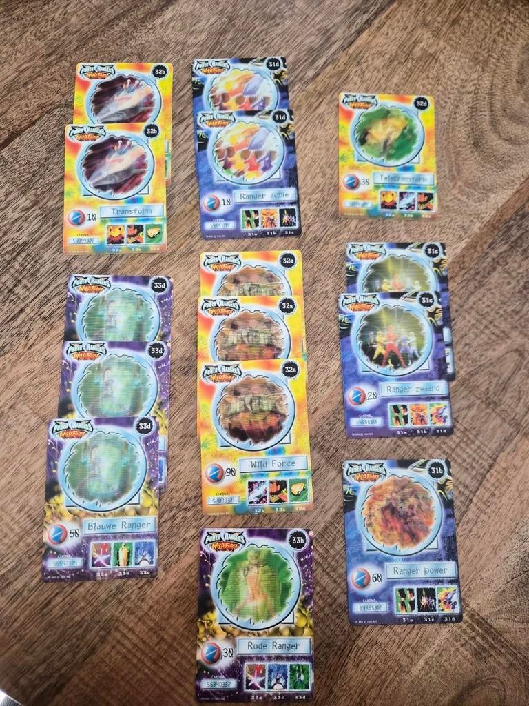 Fox Kids TV Cards – Power Rangers Wild Force (15 kaarten), Ophalen of Verzenden