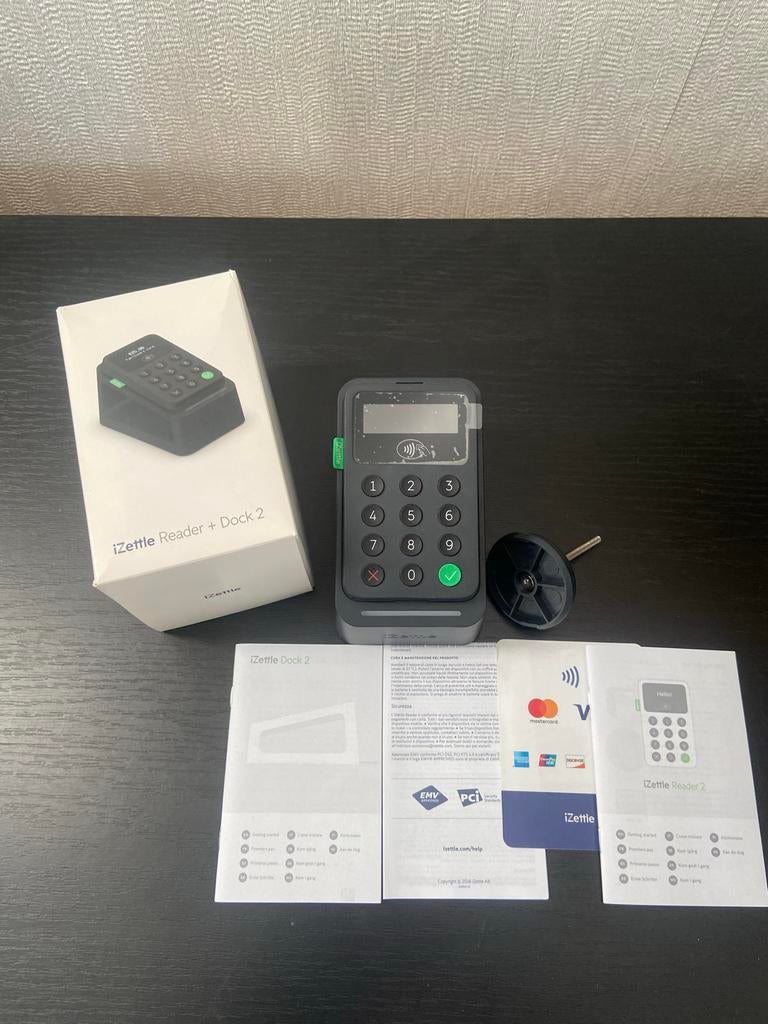 Izettle reader + Dock 2. Compleet, ongebruikt, z.g.a.n., Ophalen of Verzenden